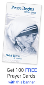 Get 100 free prayer cards with your banner!