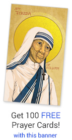 Get 100 free prayer cards with your banner!