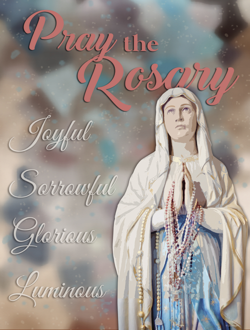 October - Dedicated to the Rosary - D