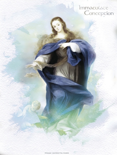 Immaculate Conception Watercolor