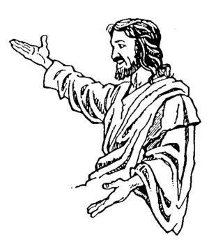 jesus praying clip art