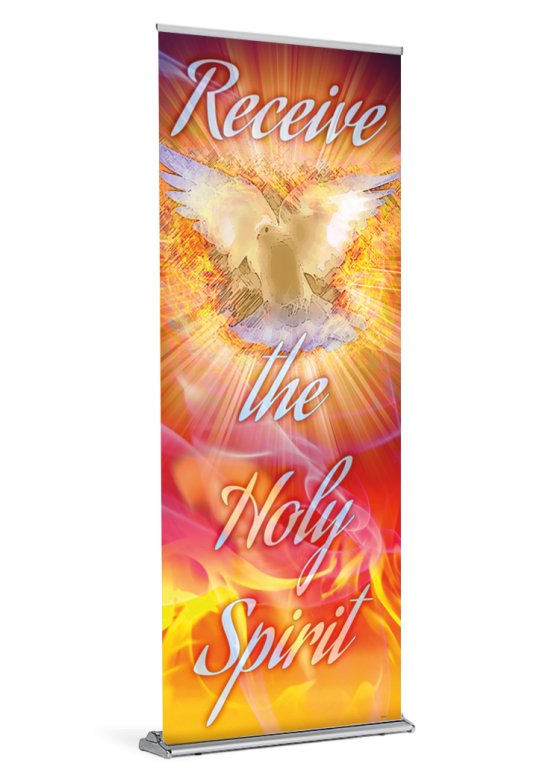 Receive the Holy Spirit Pentecost Banner Diocesan