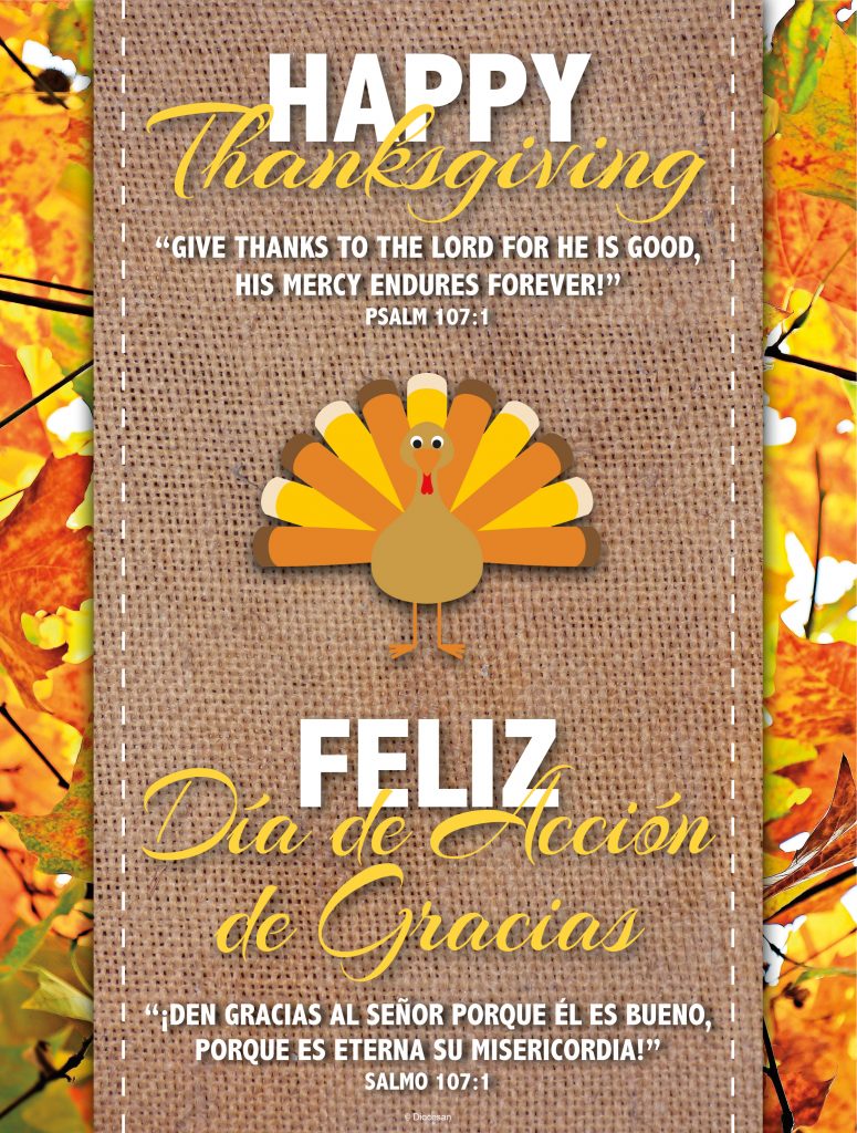 Happy Thanksgiving Bilingual | Diocesan