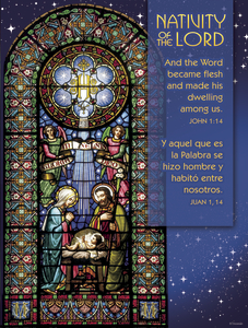 Christmas Stained Glass Bilingual