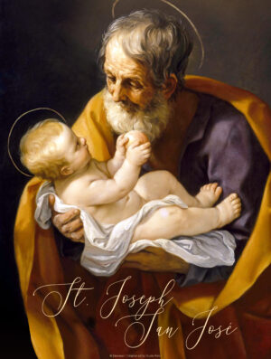Joseph holding Jesus Bilingual