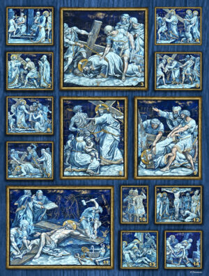 Stations of the Cross Blue
