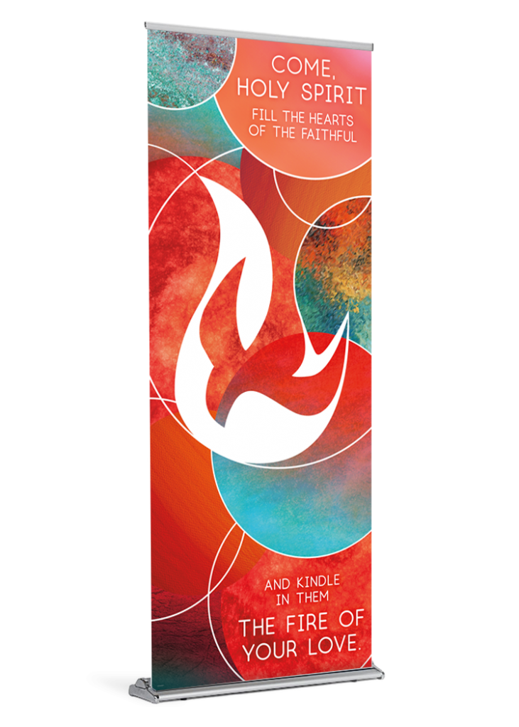 The Fire of Your Love Pentecost Banner Diocesan