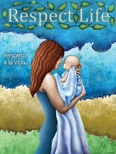 Respect Life - Mother and Child Bilingual