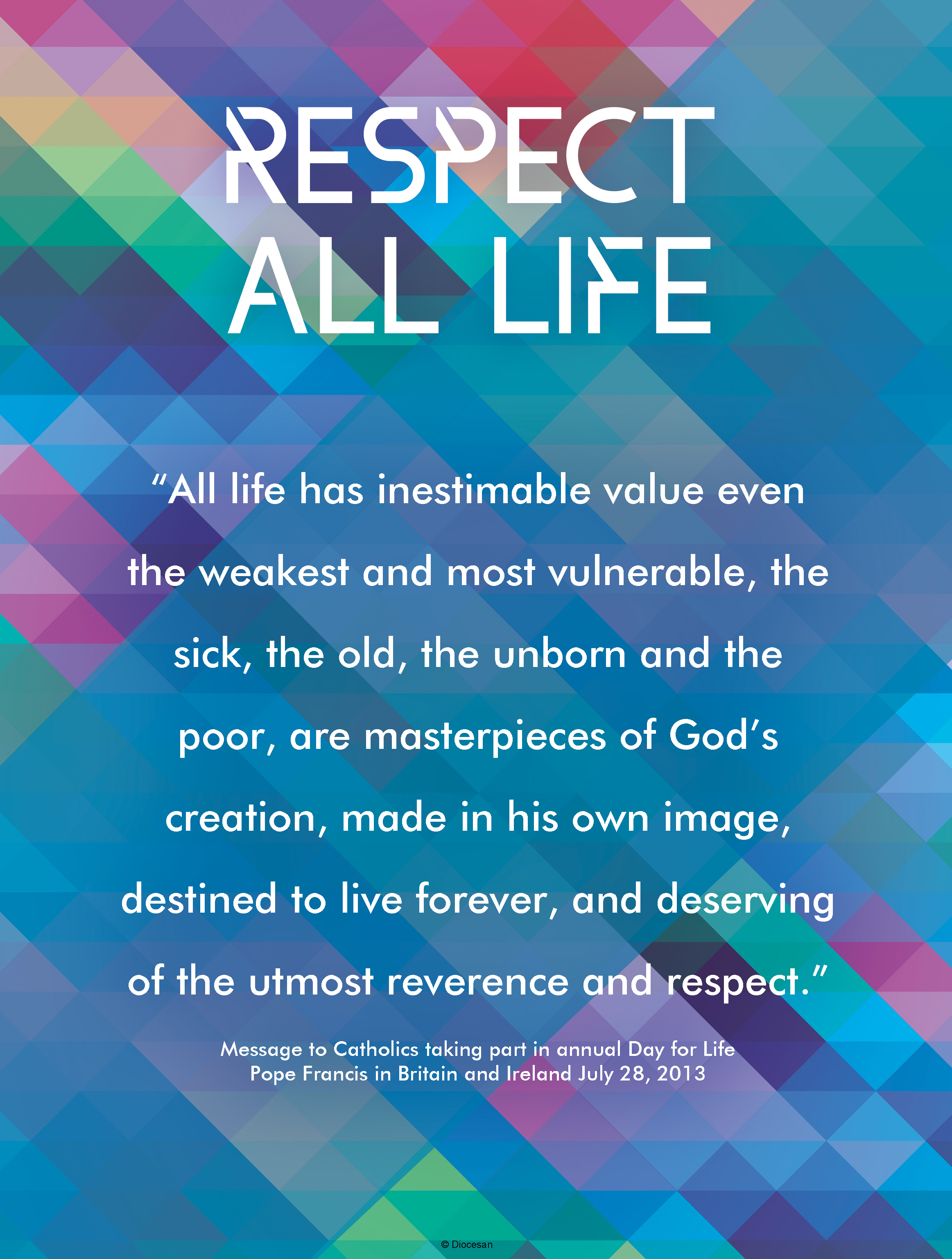 Respect Life – Day For Life Quote – Diocesan