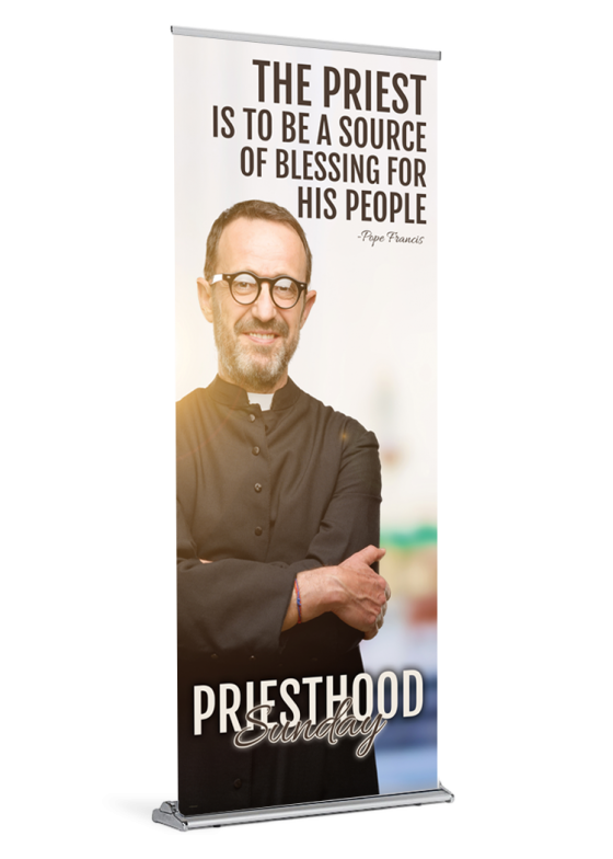 Blessing for His People Priesthood Sunday Banner | Diocesan