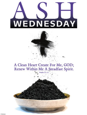 Ash Wednesday Ashes
