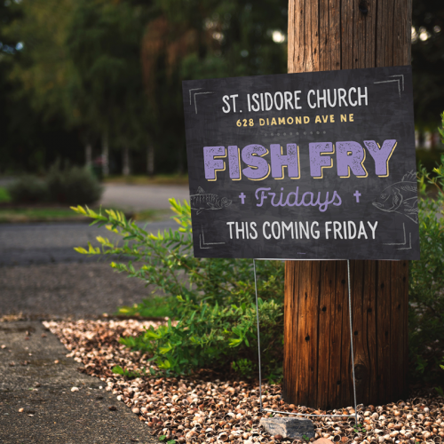 Chalkboard Yard SignCustomizable Diocesan