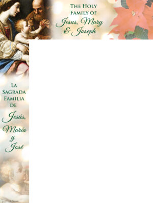 Holy Family - Poinsettia - Bilingual Wrapper