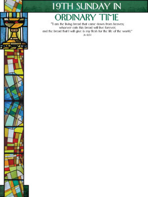 19th Sunday of Ordinary Time - Stained Glass - Wrapper
