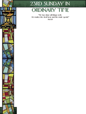 23rd Sunday of Ordinary Time - Stained Glass - Wrapper