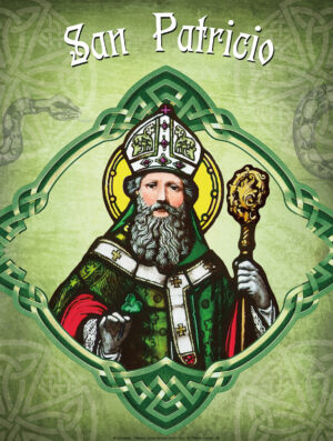 St. Patrick Stained Glass - Spanish
