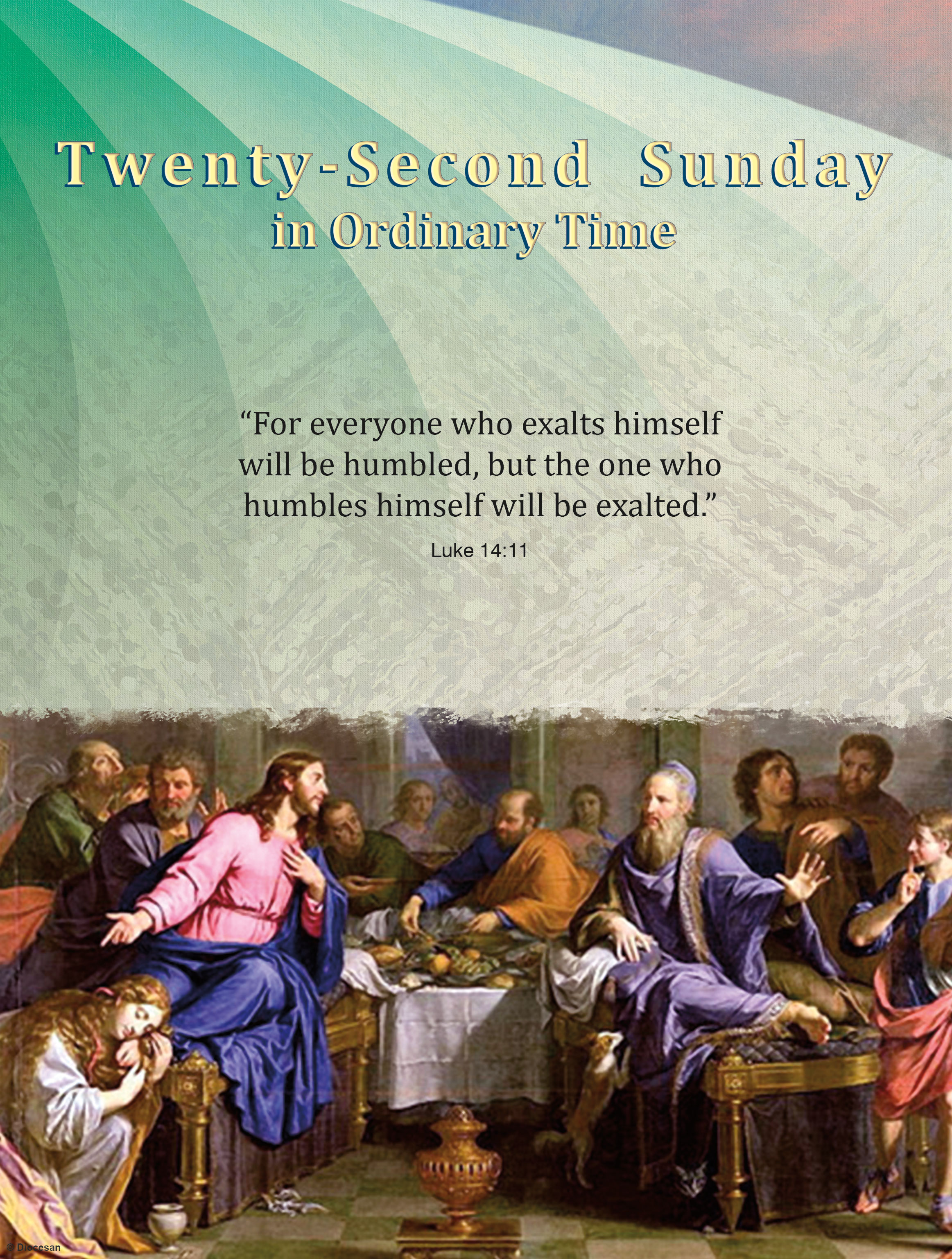 TwentySecond Sunday Be Humble Diocesan