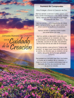 Beautiful Landscape with Prayer - Spanish