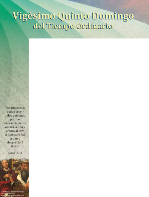 25th Sunday in Ordinary Time - Traditional Wrapper - Spanish