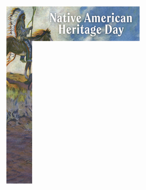 Native American Heritage Day - Horseback - Wrapper