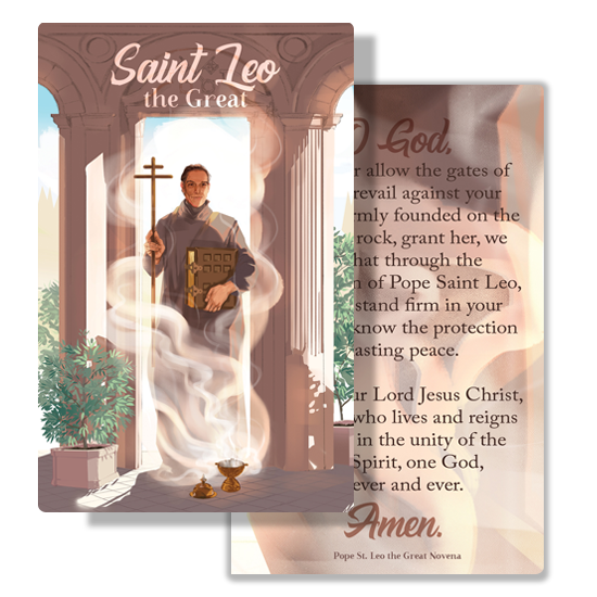 St. Leo Prayer Card Diocesan