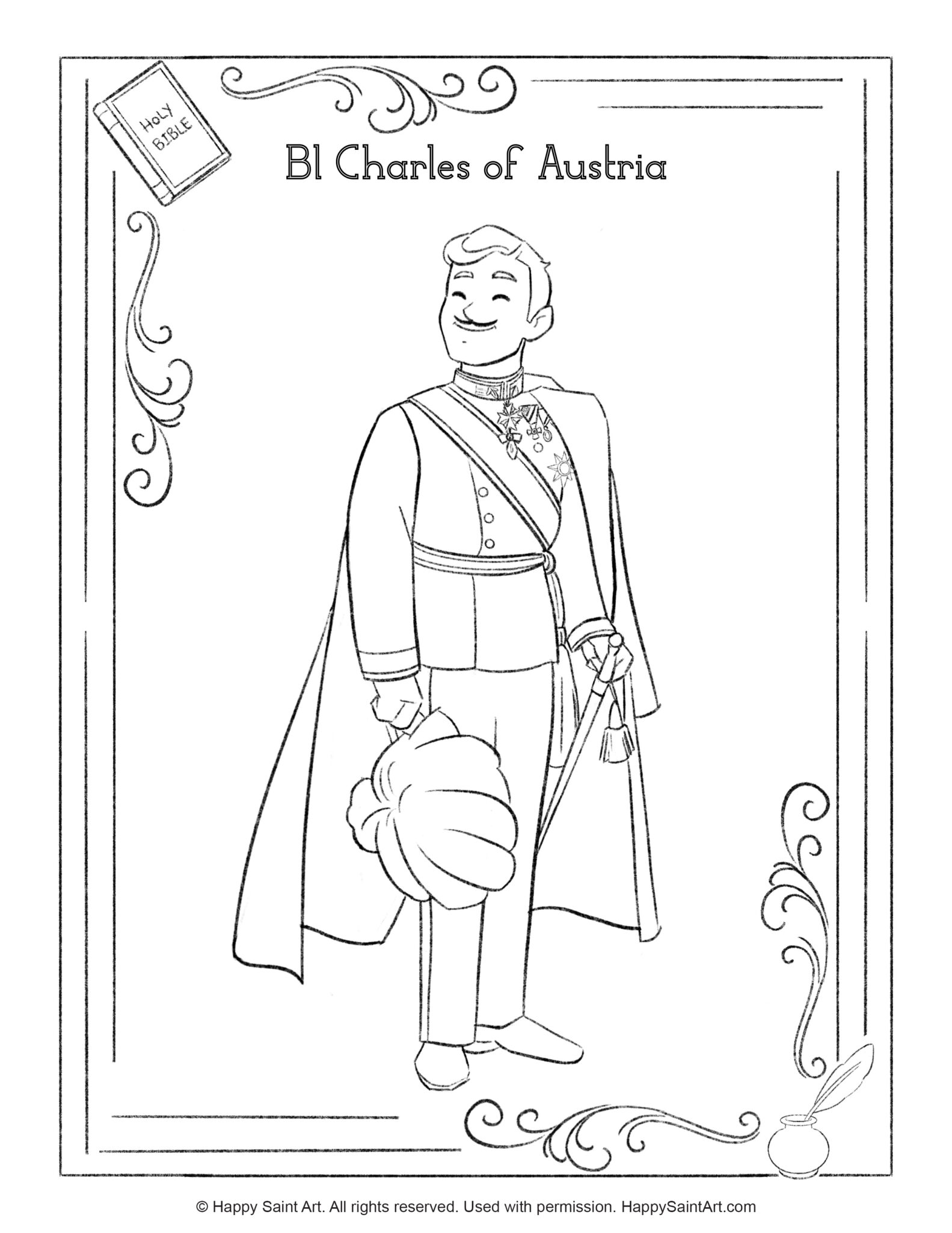 Coloring Pages Happy Saint Art Diocesan