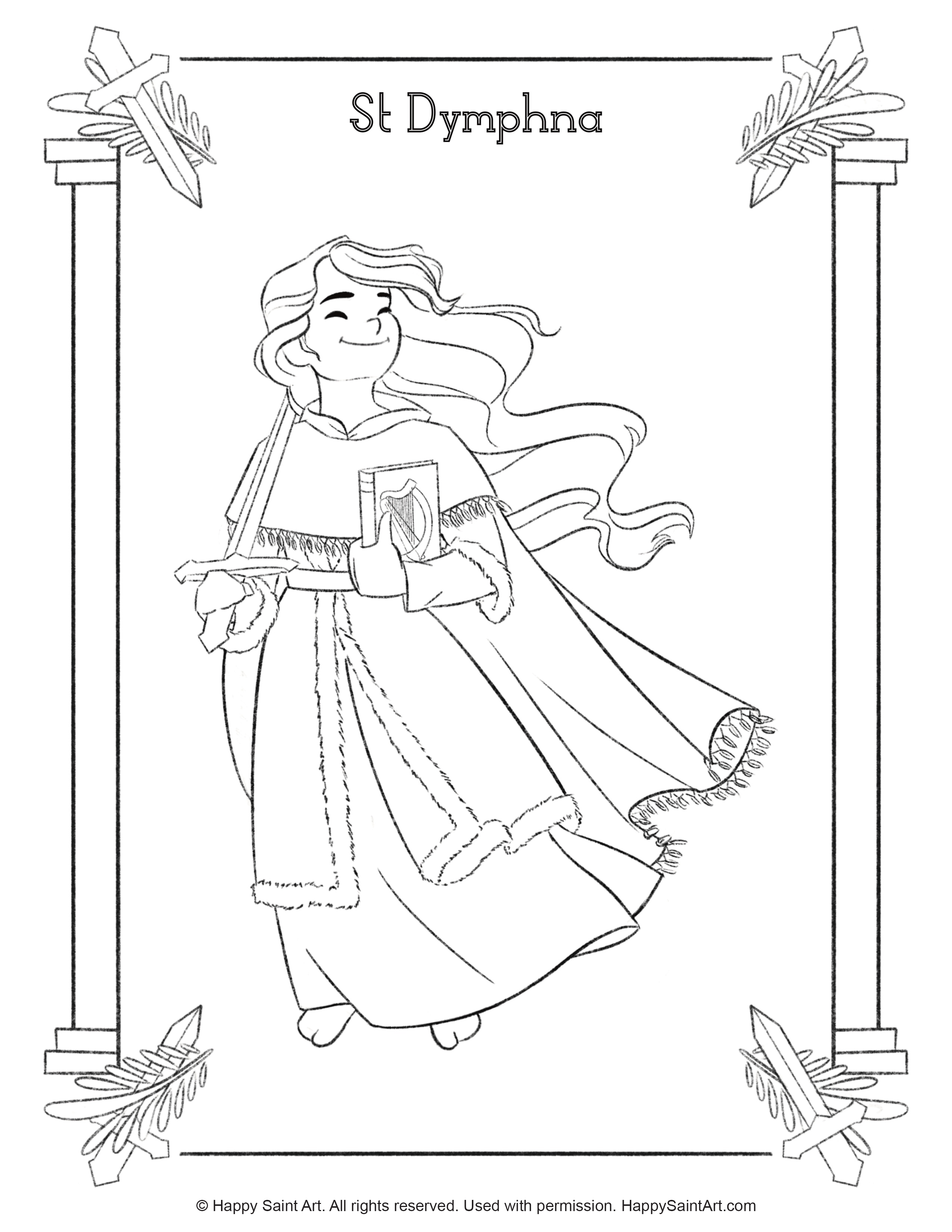 Saint Dymphna 1 Saint Dymphna