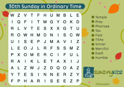 30th Sunday OT Cycle C Horizontal
