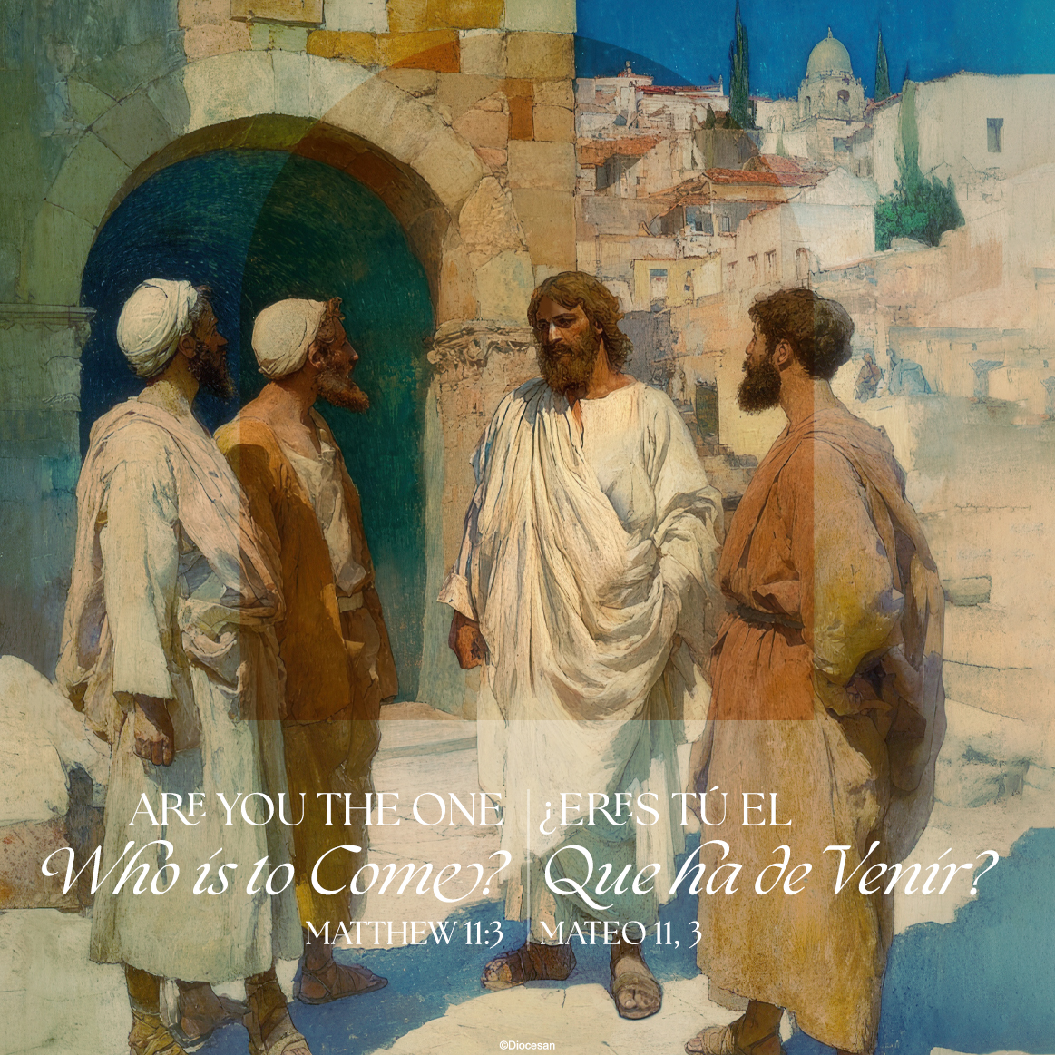 The One Who is to Come Advent Bilingual Square 1 The One Who is to Come Advent Bilingual Square