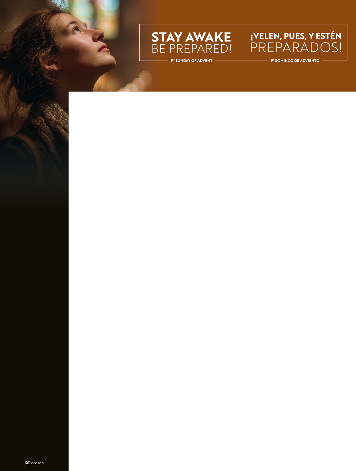 Stay Awake, Be Prepared Advent Bilingual Wrapper 1 Stay Awake, Be Prepared Advent Bilingual Wrapper
