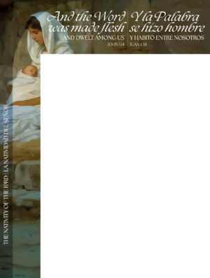 The Word Was Made Flesh Christmas Bilingual Wrapper