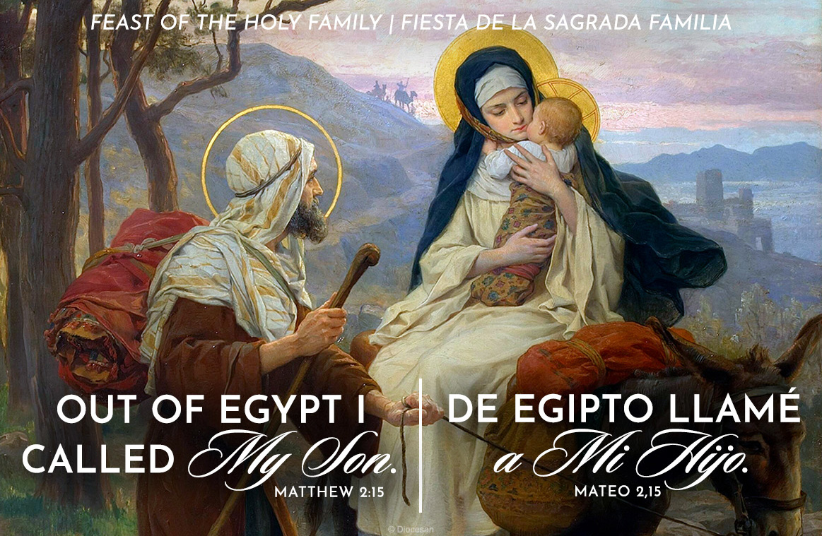 Out of Egypt Holy Family Bilingual Half Page 1 Out of Egypt Holy Family Bilingual Half Page