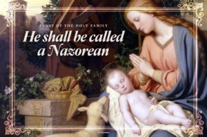 He Shall Be Called A Nazorean Half Page