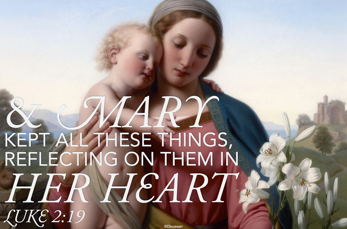Mary Kept All These Things Mother of God Half Page 1 Mary Kept All These Things Mother of God Half Page