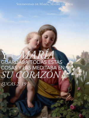 Mary Kept All These Things Mother of God Spanish Cover