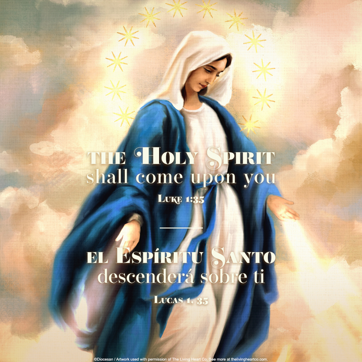 Immaculate Conception by The Living Heart Co Immaculate Conception by The Living Heart Co. Bilingual Square