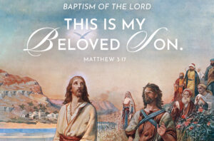 Beloved Son Baptism of the Lord Half Page