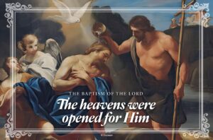 The Heavens Were Opened. Half Page