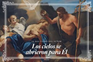 The Heavens Were Opened. Spanish Half Page