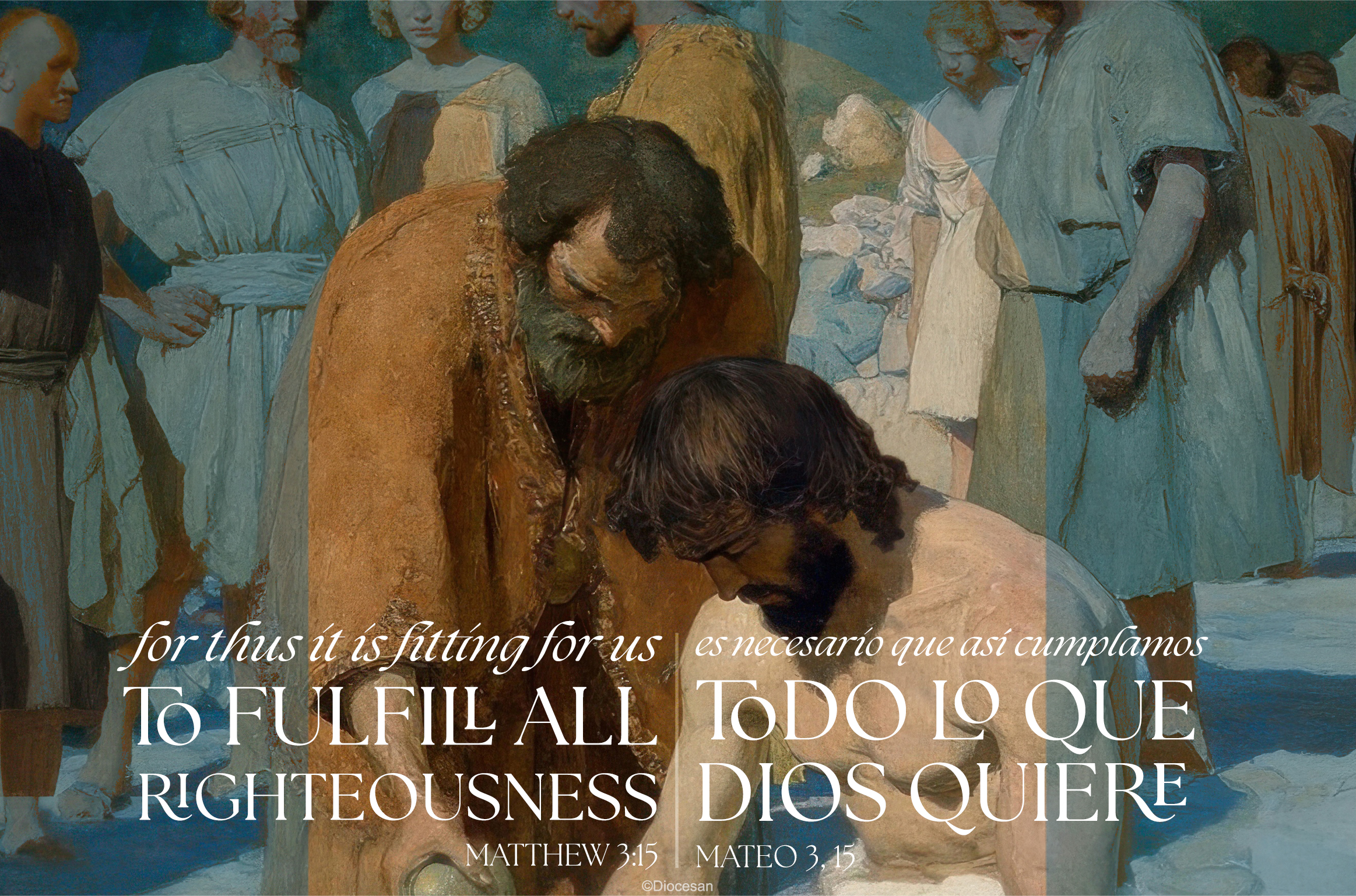 Baptism of the Lord to Fulfill All Righteousness Bilingual Half Page 1 Baptism of the Lord to Fulfill All Righteousness Bilingual Half Page