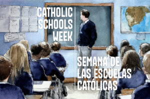 Catholic Schools Week Bilingual Half Page