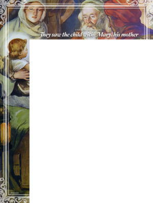 They Saw The Child. Epiphany Wrapper