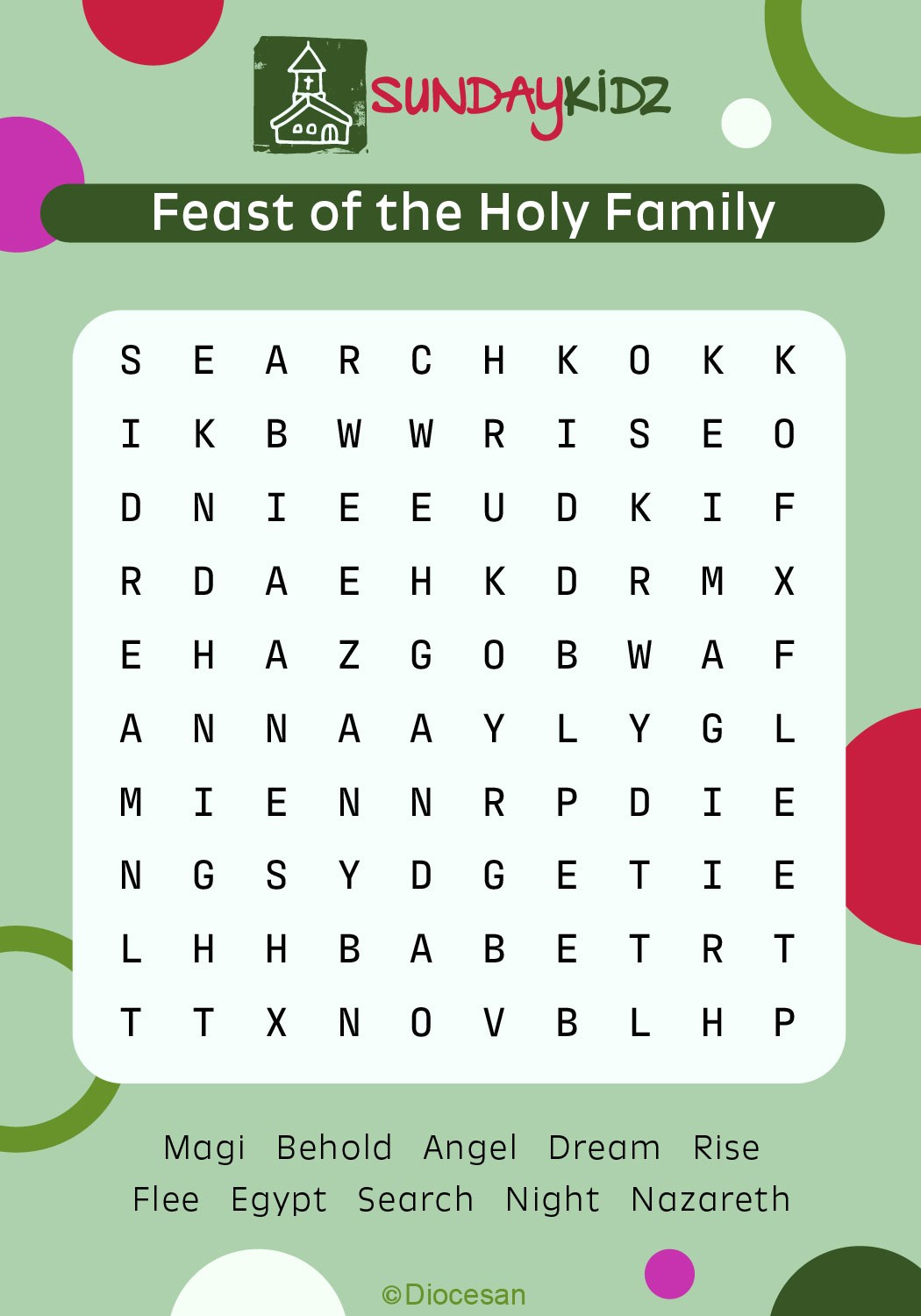 Holy Family Cycle A Vertical 1 Holy Family Cycle A Vertical