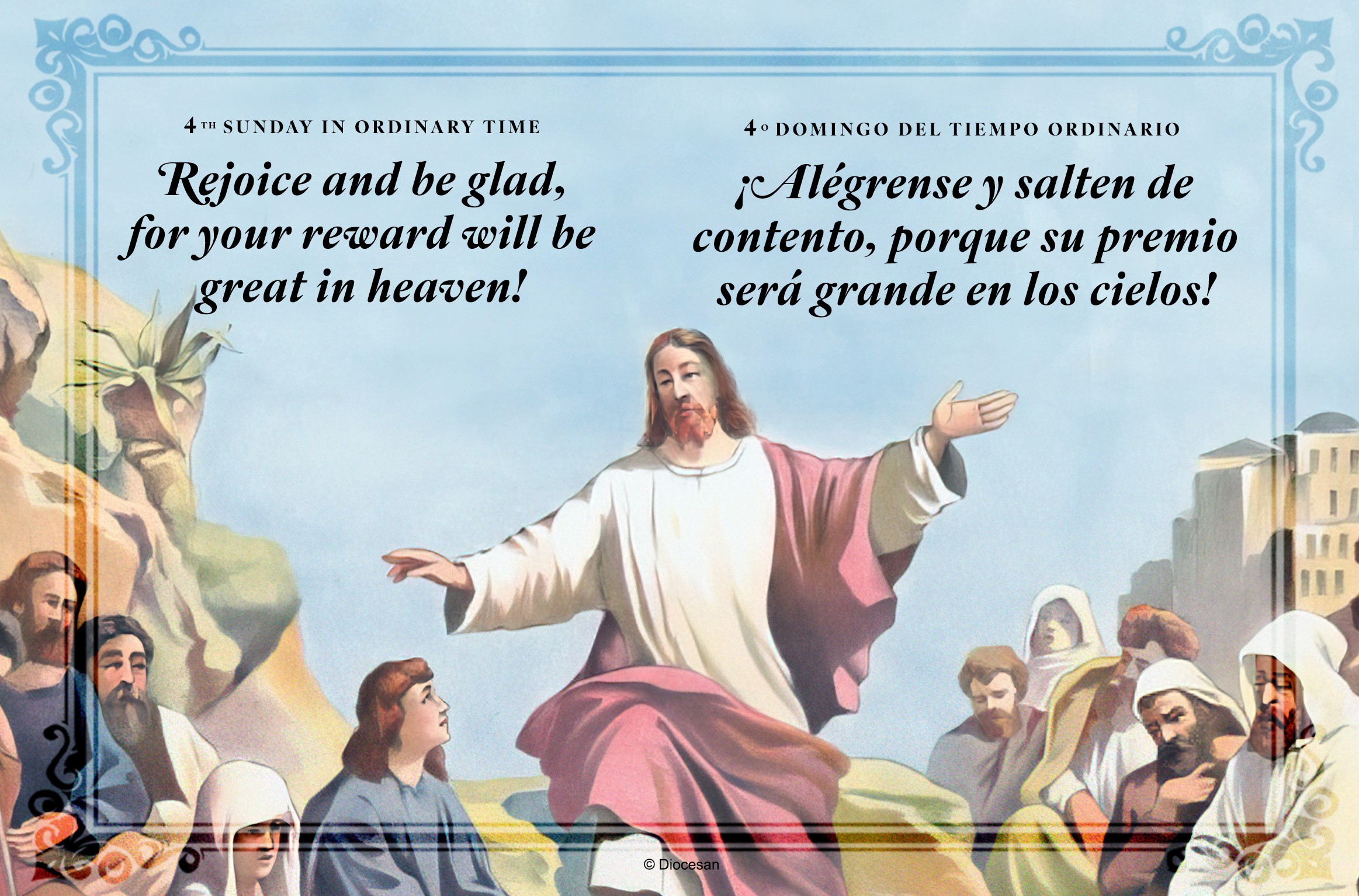 Rejoice And Be Glad Rejoice And Be Glad. Bilingual Half Page