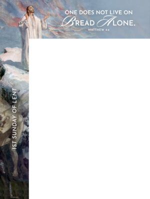 One Does Not Live On Bread Alone Lent Wrapper