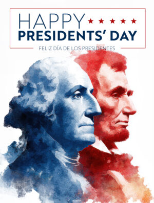 Presidents Day. Bilingual Cover