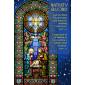 Stained Glass Nativity Jesus Mary Joseph Monastery Montserrat Catalonia Spain