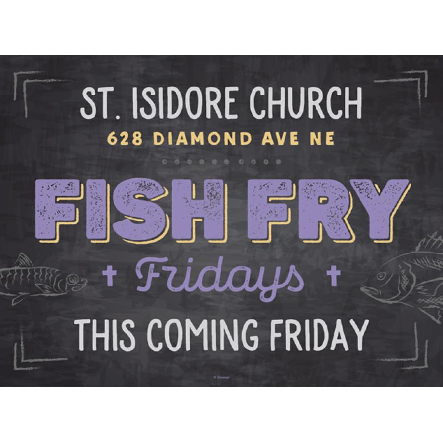 Chalkboard Yard SignCustomizable Diocesan