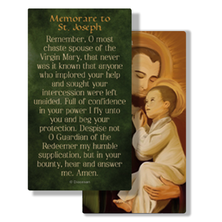 St. Joseph Lilies Prayer Card | Diocesan