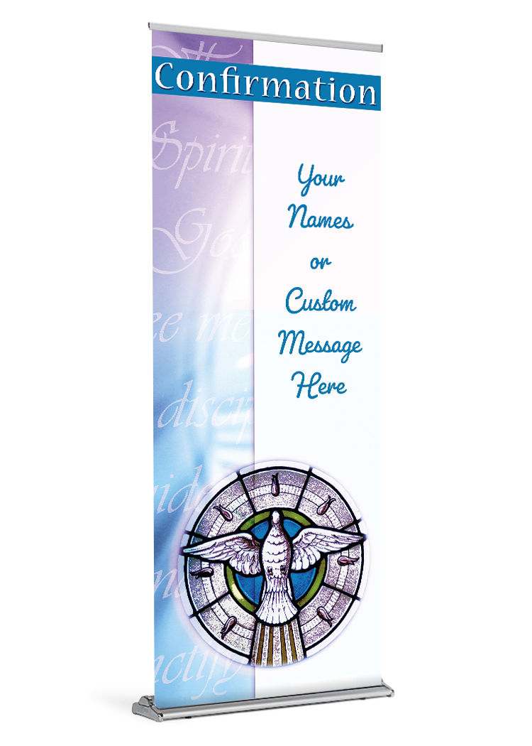 Imbued with The Holy Spirit Confirmation Customizable Banner